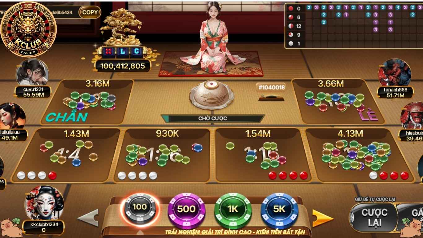 Cách vào game xóc đĩa online Kclub